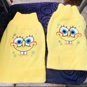 2 New 😍 Adorable 🥰 Spongebob 💛 Dog 🐶 Sweaters ~Perfect For Halloween 🎃!! 💛